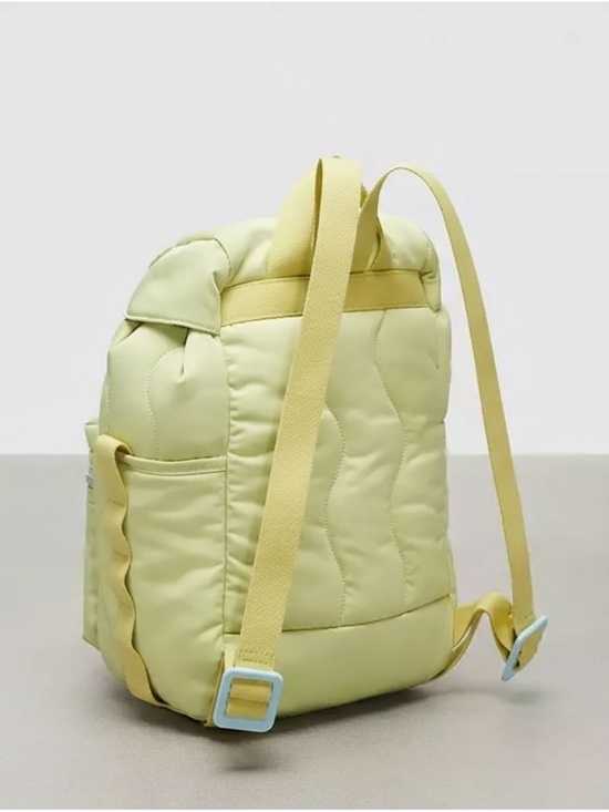 Coachtopia mini loop Backpack in lime green and Dust bag main image 8
